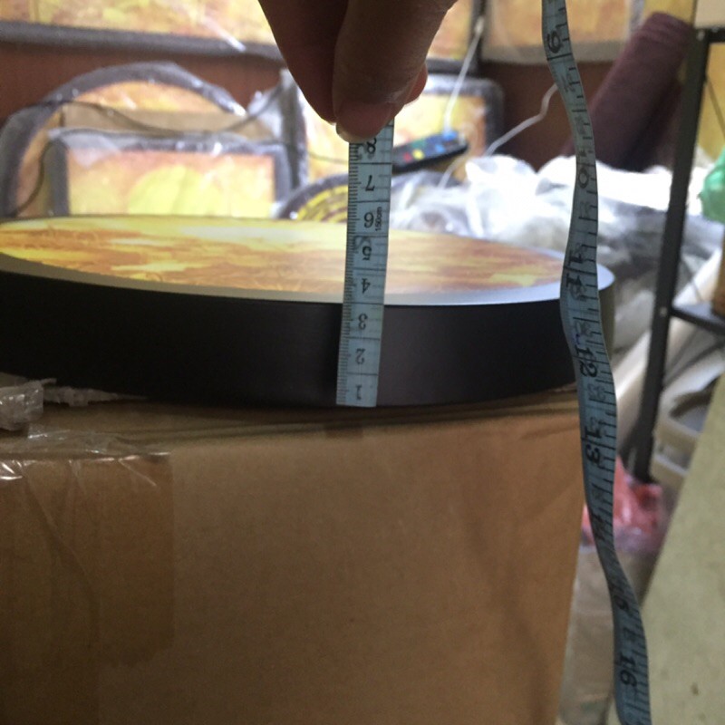 Sx - Hào quang thờ Phật đường kính 30cm mẫu sen - in tranh trúc chỉ 198, khung sắt  (đặt tượng thờ cao 25cm đến 40cm