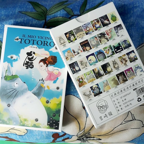 Hộp 36 Post Card Hình Totoro (9.3 x 14.3cm) - Mẫu 1