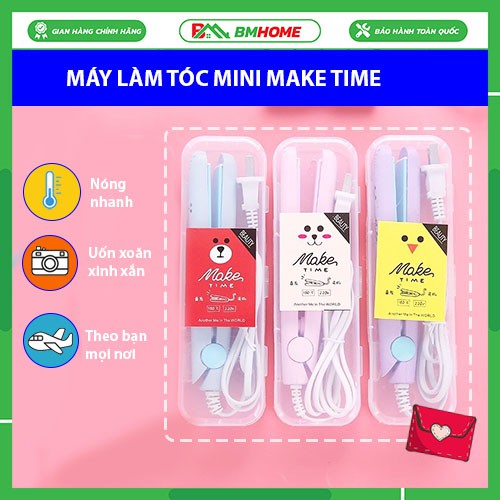 Máy làm tóc mini dễ thương, máy là duỗi tóc, uốn xoăn cực tiện lợi cho bạn gái, mẫu đẹp giá rẻ