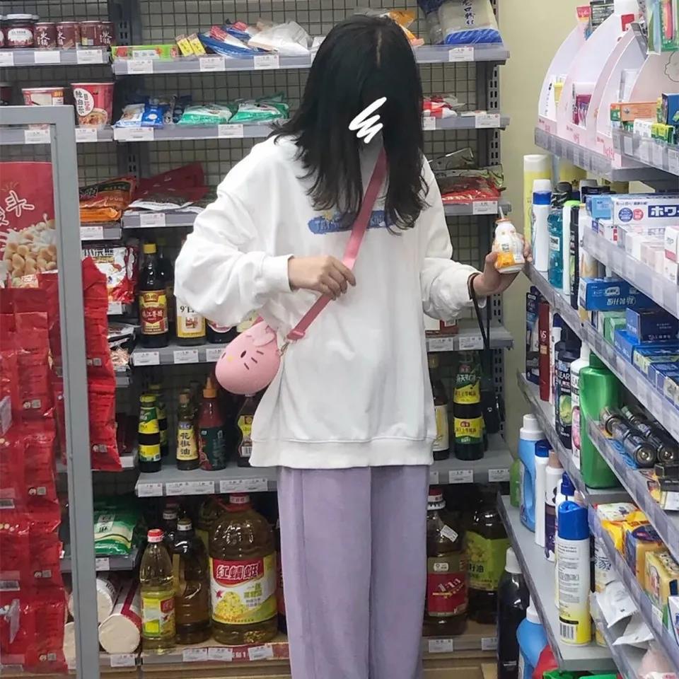 NRVP Áo Thun Nữ Dài Tay Cổ Tròn Thời Trang Hàn