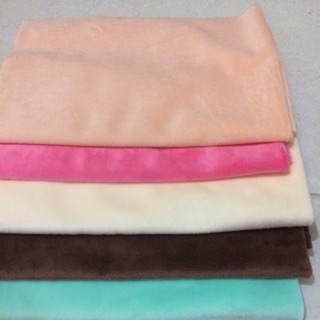 Combo vải lông nhung, vải nỉ mềm và bông gòn may doll