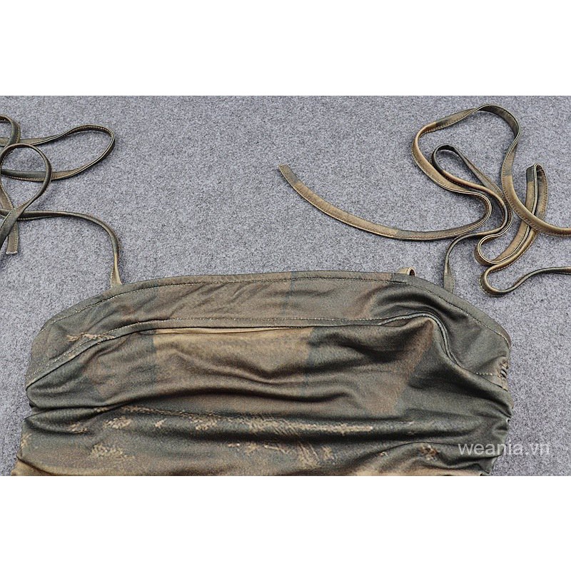 Đầm trễ vai phối dây rút cá tính quyến rũ dành cho nữ