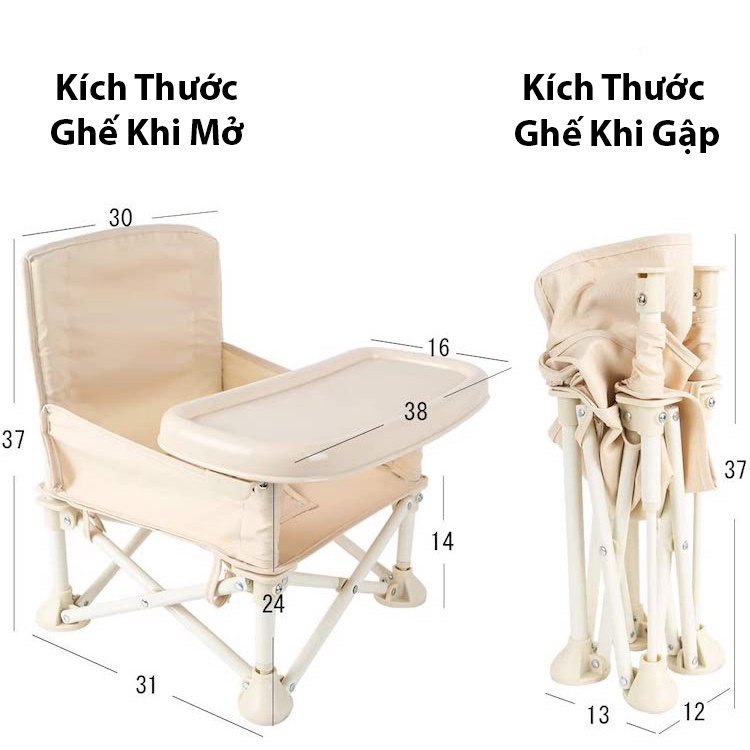 Ghế Ăn Dặm Cho Trẻ, Ghế Ngồi Cho Bé Đa Năng Có Thể Gập Gọn Mang Đi Mọi Nơi Ghế Ngồi Gấp Gọn Cho Bé Hàn Quốc