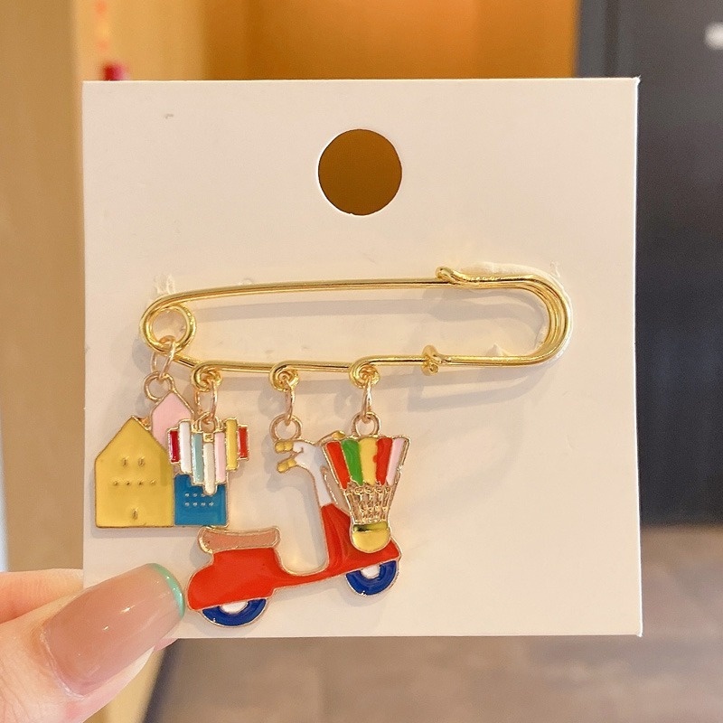 Trâm cài áo hình hoạt hình xinh xắn thời trang cho nữ