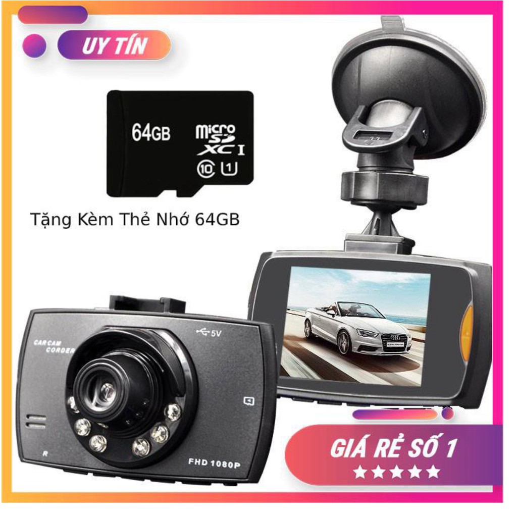 ⚡ BIG SALE ⚡ 🎥🎥🎥[Tặng Thẻ Nhớ 64GB] Camera Hành Trình  G30 Full HD +    Cho Ô Tô🎥🎥🎥