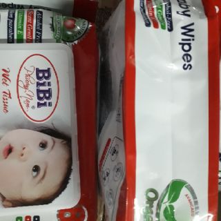 Khăn giấy ướt BiBi túi 80 miếng