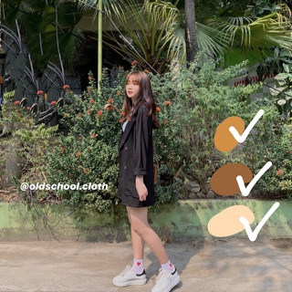 Set 2 món Blazer & chân váy chữ A (ảnh thật).