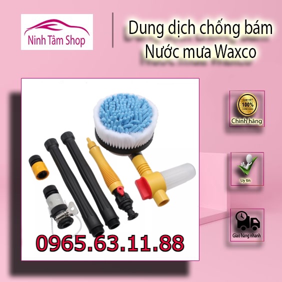 Chổi rửa xe ô tô thông minh xoay 360 độ tự động - Tiết kệm thời gian, sức lực, cực tiện lợi, dễ sử dụng.