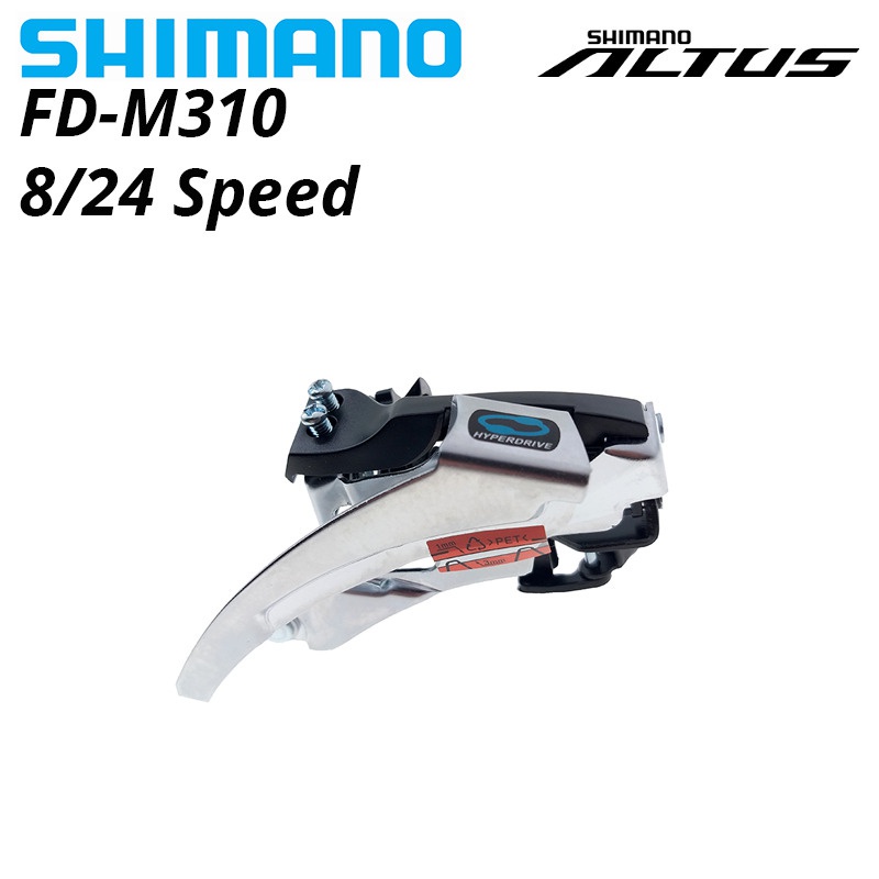 Cùi đề trước Shimano Altus FD M310 cho xe đạp leo núi 3x8S 24S 8 24 Speed 34.9 mm