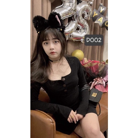 D002 Váy Len Cổ Vuông Xoè Nhẹ Maii Thương Bigsize | BigBuy360 - bigbuy360.vn