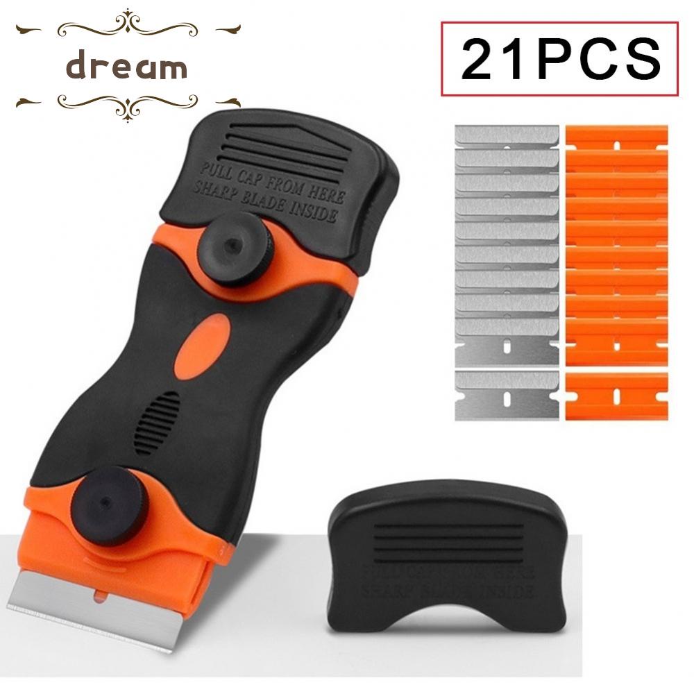 【DREAMLIFE】21pcs Double High quality durable Edge Razor Scraper Blade Window Tint Vinyl Sticker Removal Tool