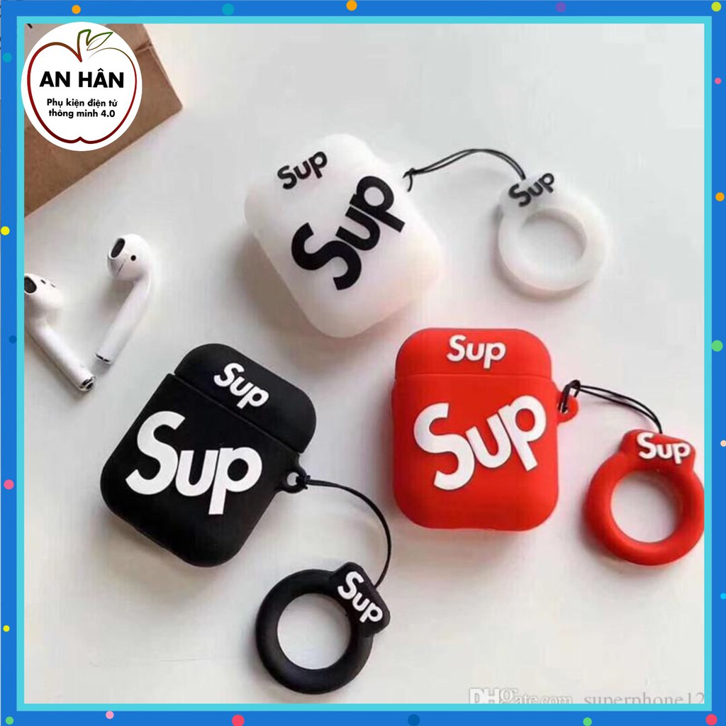 Vỏ bảo vệ tai nghe Airpod 1,2,i12 Hình Các Logo Thương Hiệu superme, jordan, adidas