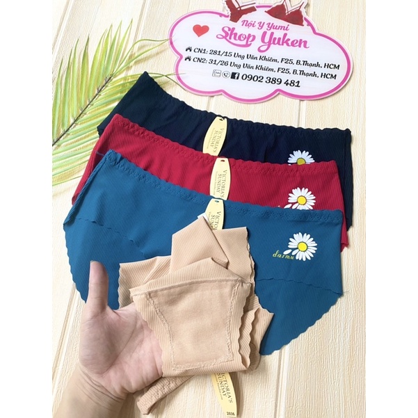 Q2015♥️ Quần Lót Nữ ♥️ Combo 5 Quần Lót Su Trơn Không Đường May