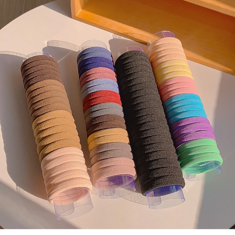 Set 20 Dây Buộc Tóc Cao Su Co Giãn Không Rối Dành Cho Nữ
