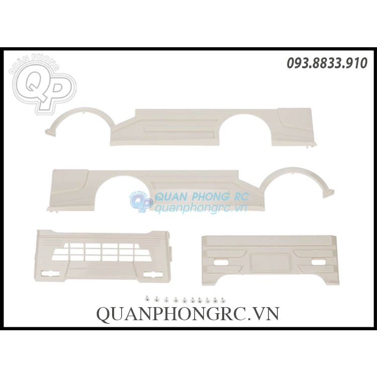 Bộ Body Frame Kits Upgrade For WPL D12 1/10 RC Kei Truck