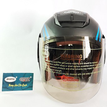 [CÒN HÀNG] Mũ bảo hiểm BOPA 3/4 Tem độc lạ phù hợp với dân phượt siêu hot BẢO HÀNH 12 THÁNG