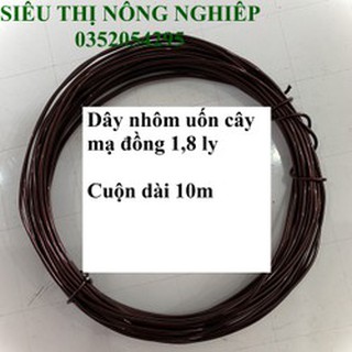 Dây nhôm mạ đồng uốn cây cảnh 1,8ly dài 10 mét