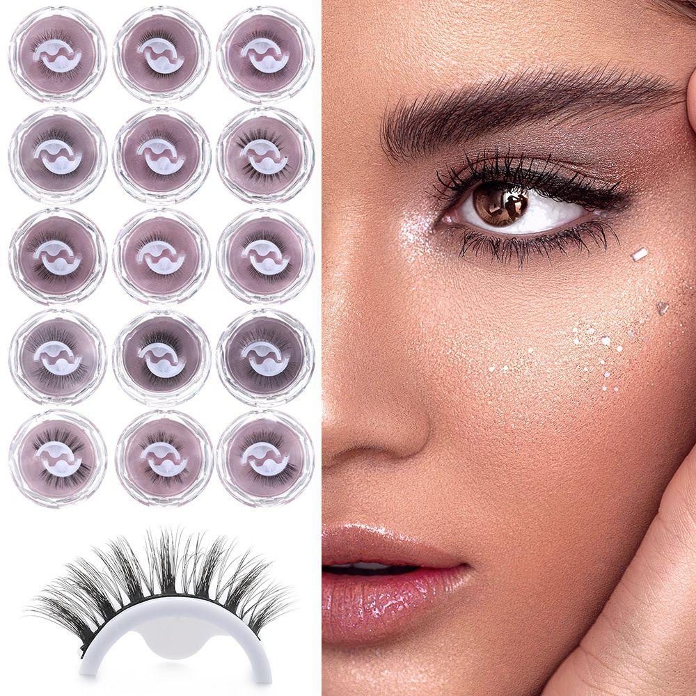 1 Cặp Lông Mi Giả Dày Tự Dính Tái Sử Dụng Linh Hoạt