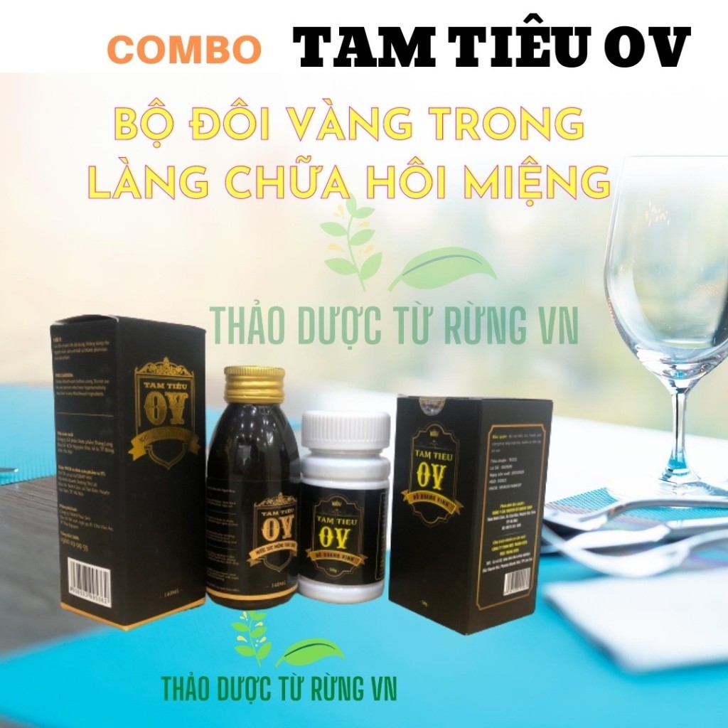 Combo Nước Xúc Miệng Tam Tiêu Và Viên Uống Phòng Ngừa Hôi Miệng Hiệu Quả