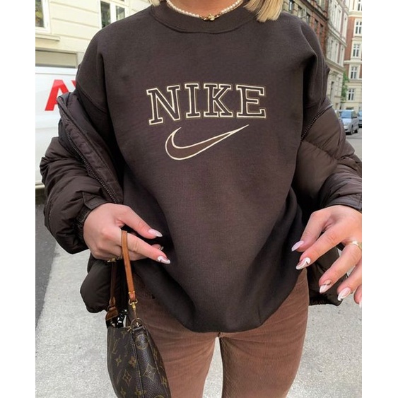 Áo nỉ lót bông custom thêu chữ N*ke | BigBuy360 - bigbuy360.vn