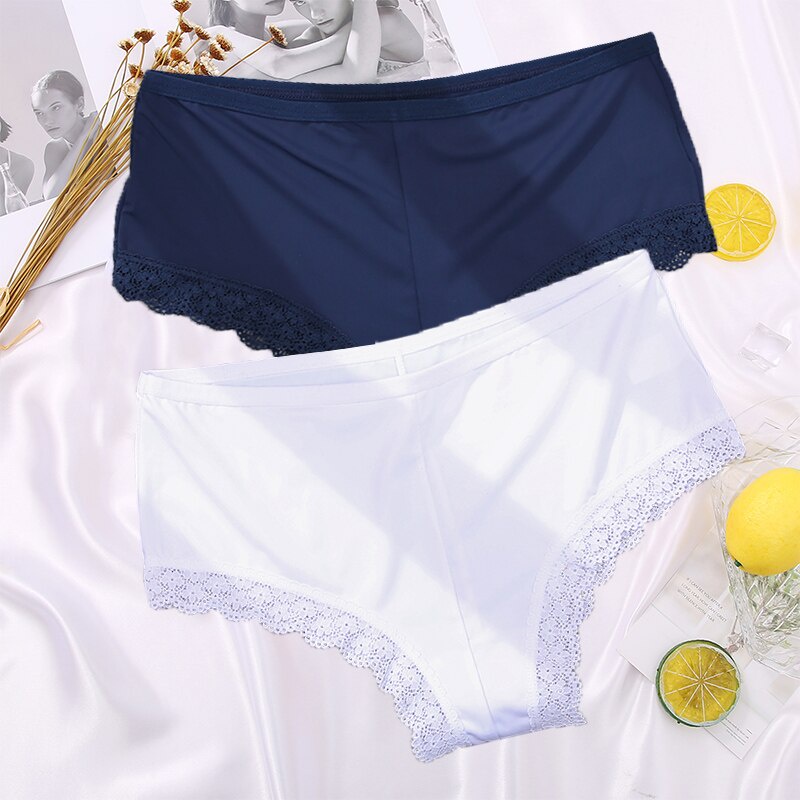 Cute Byte Quần Lót Ren Không Đường May Lưng Cao Dễ Thương Cho Nữ