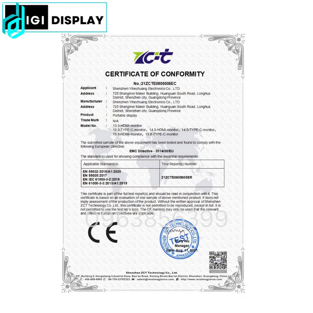 Màn hình di động IPS FHD/2K/4K Type C HDMI - Portable Monitor