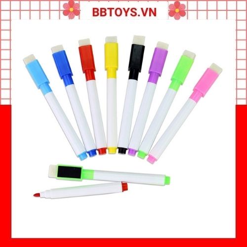 Bút dạ viết bảng nhiều màu, có đầu xóa cho bé (BBTOYS: 71)