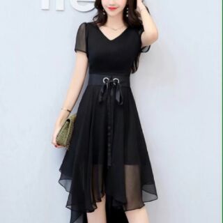 Đầm xòe MULLET cổ V.