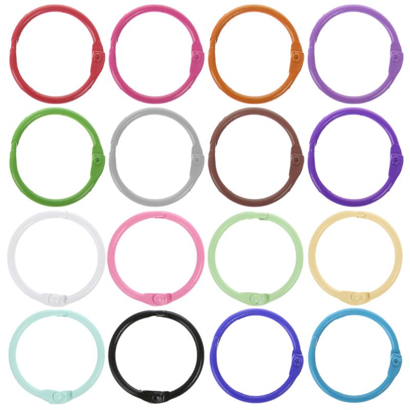 Set 10 vòng kim loại dùng đóng sách DIY