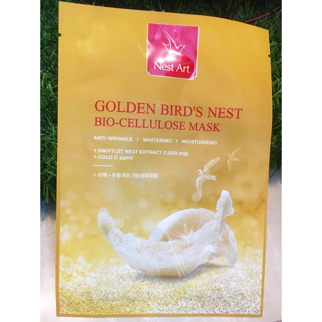 Mặt Nạ Yến Vàng Cao Cấp NEST ART Dung Tích 25ML Mờ Vết Thâm Trắng Da Giảm Lão Hóa (Mua Nhiều Khuyến Mãi)