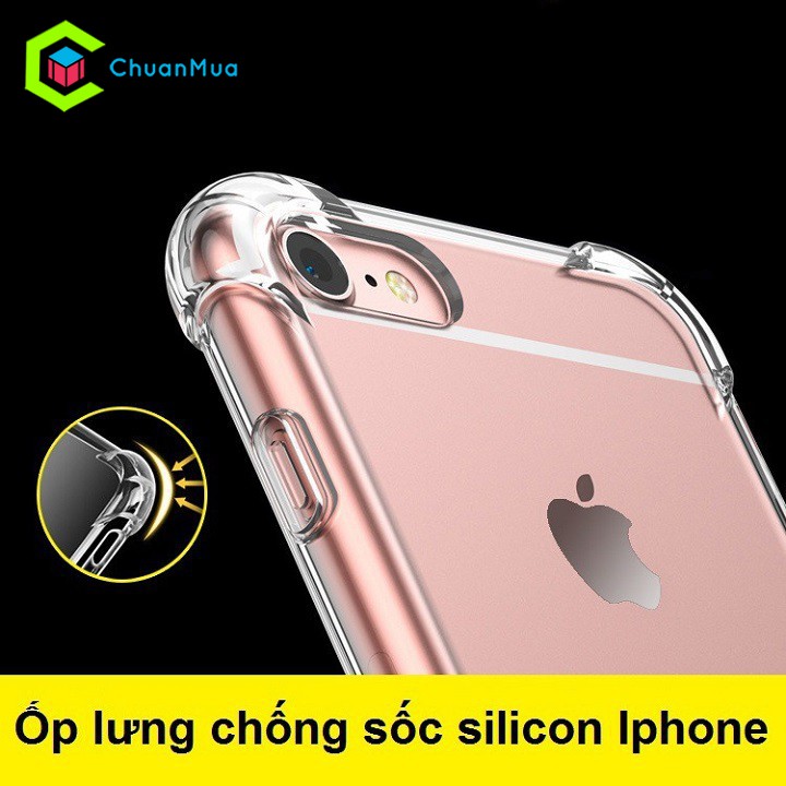 Ốp lưng trong suốt chống sốc phát sáng iPhone 6 7 8 X Xs - PKA014