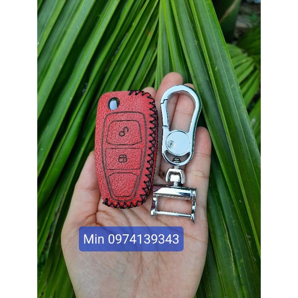 Bao da chìa khóa Ford tất cả các dòng xe Ford da bò thật 100%