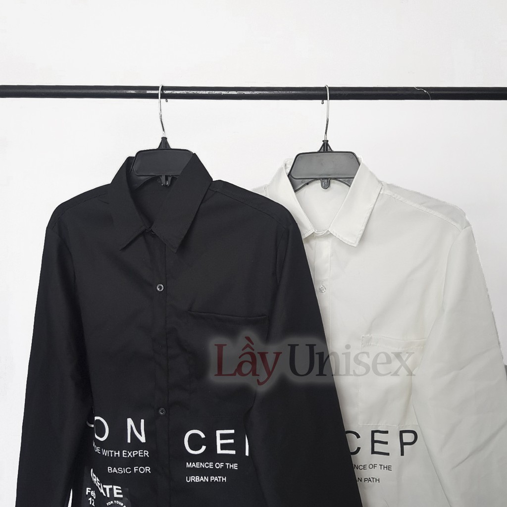 Sơ mi nam form rộng CONCEPT tay dài, vạt bầu | BigBuy360 - bigbuy360.vn