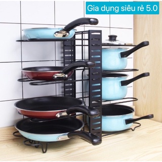 Kệ inox 8 tầng để xoong nồi-giadungsieure5.0