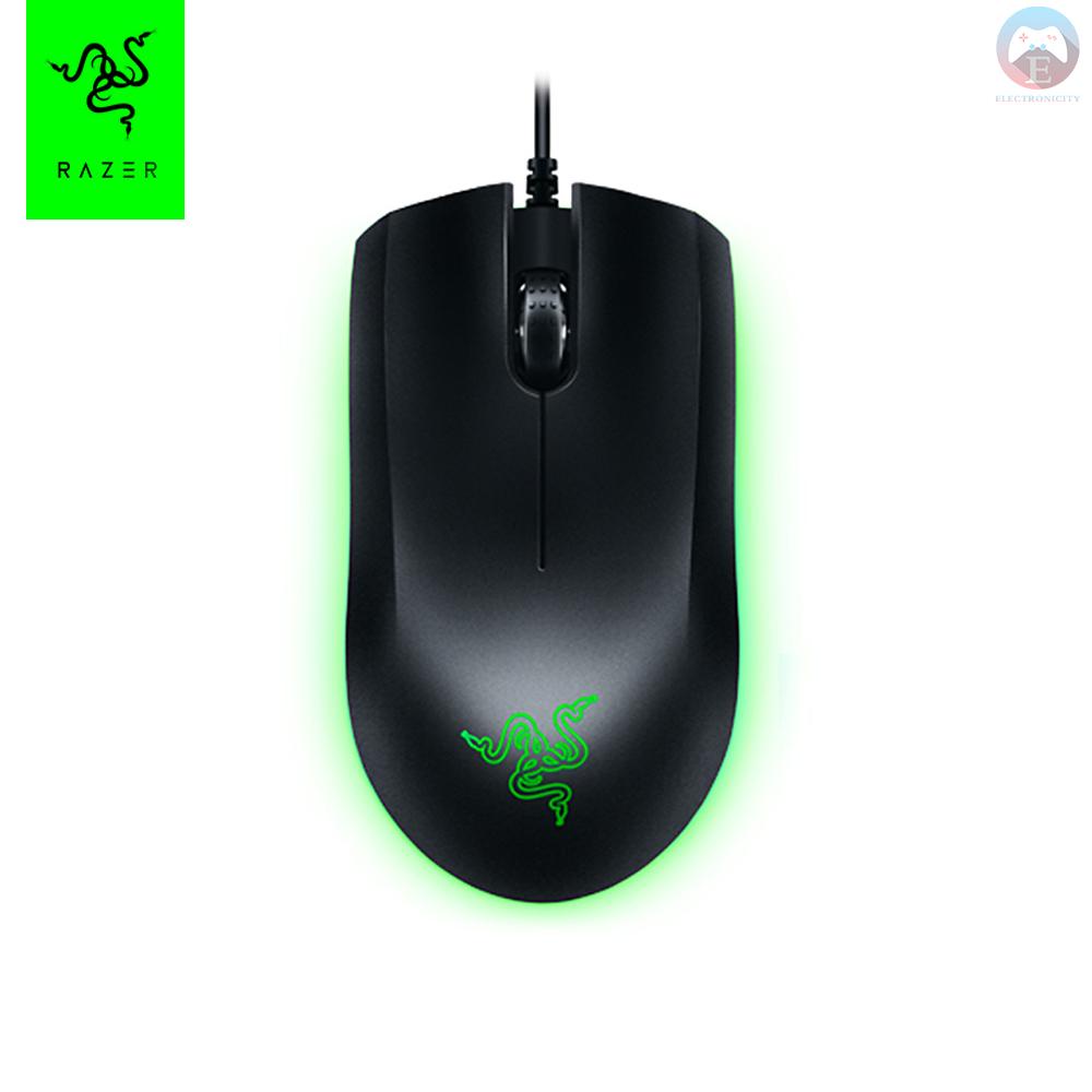 Ĕ  Razer Abyssus Essential Optical Gaming Mouse w/True 7200 DPI Optical Sensor/3 Hyperesponse Buttons Powered by Razer Chroma Ambidextrous Ergonomic Wired Computer Mice for Windows PC Gamers