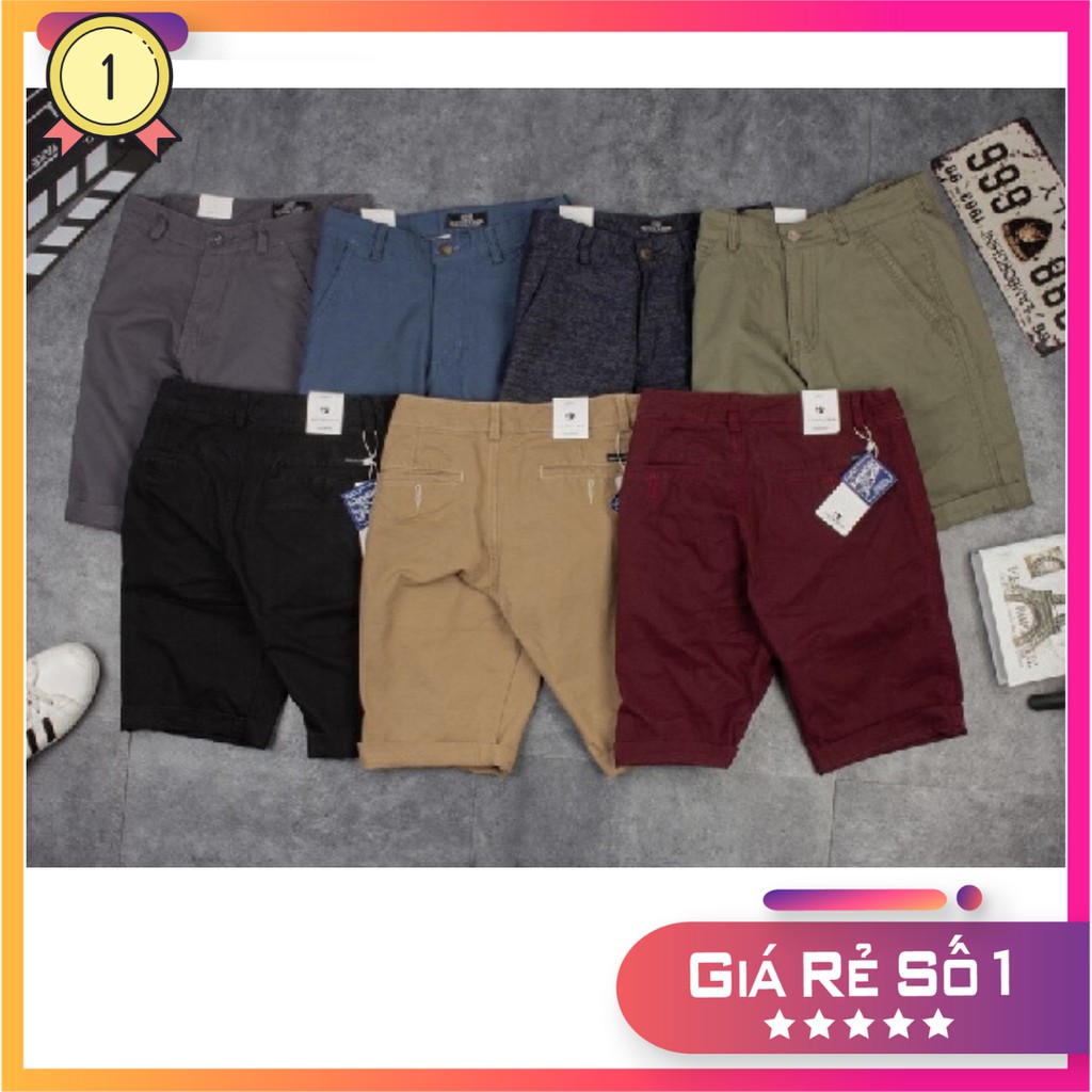 Quần Short Nam Kaki Cao Cấp Đủ Size Nhiều Màu