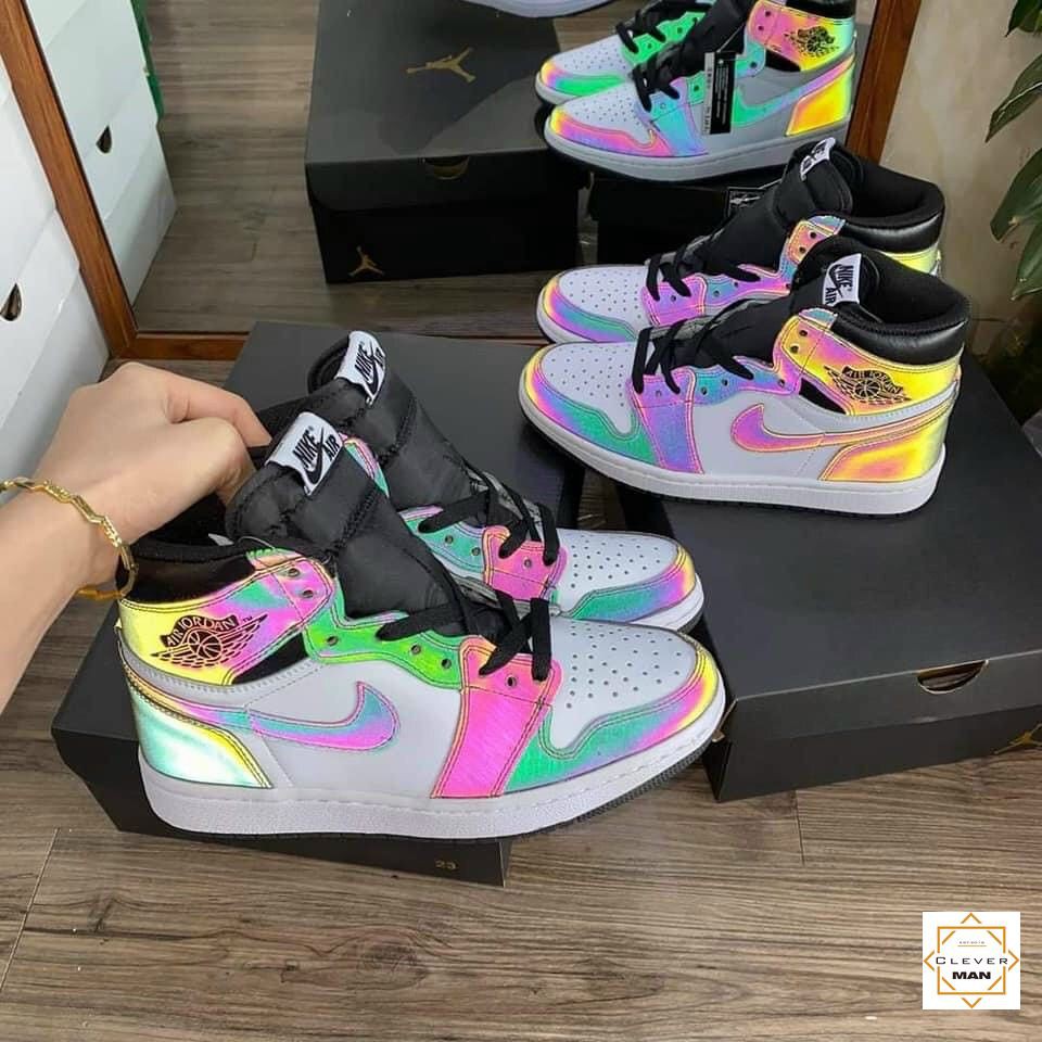 [Mã FAGREEN245 giảm tới 30K đơn 99K] (FREESHIP) Giày thể thao AIR JORDAN 1 Retro High Chameleon Phản quang | BigBuy360 - bigbuy360.vn