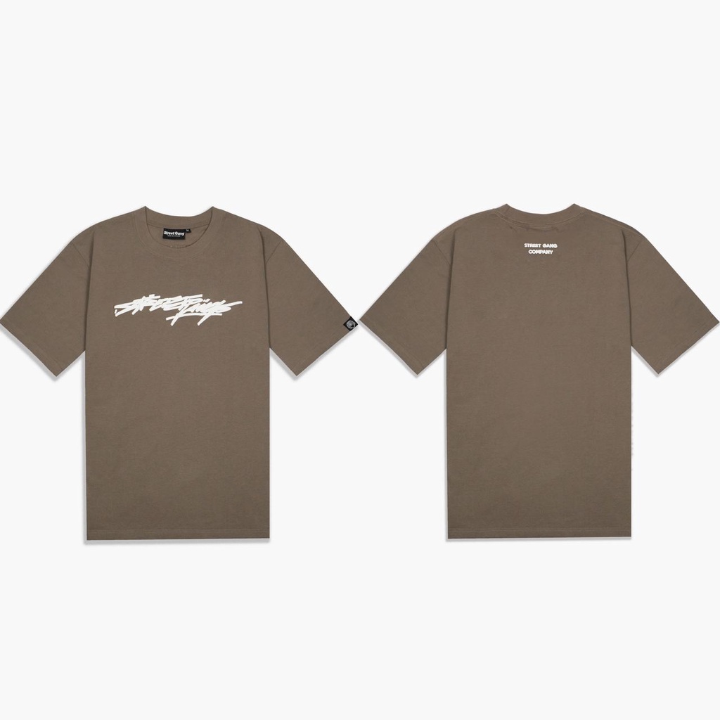 Áo thun Embossed Basic - Nâu - Street Gang