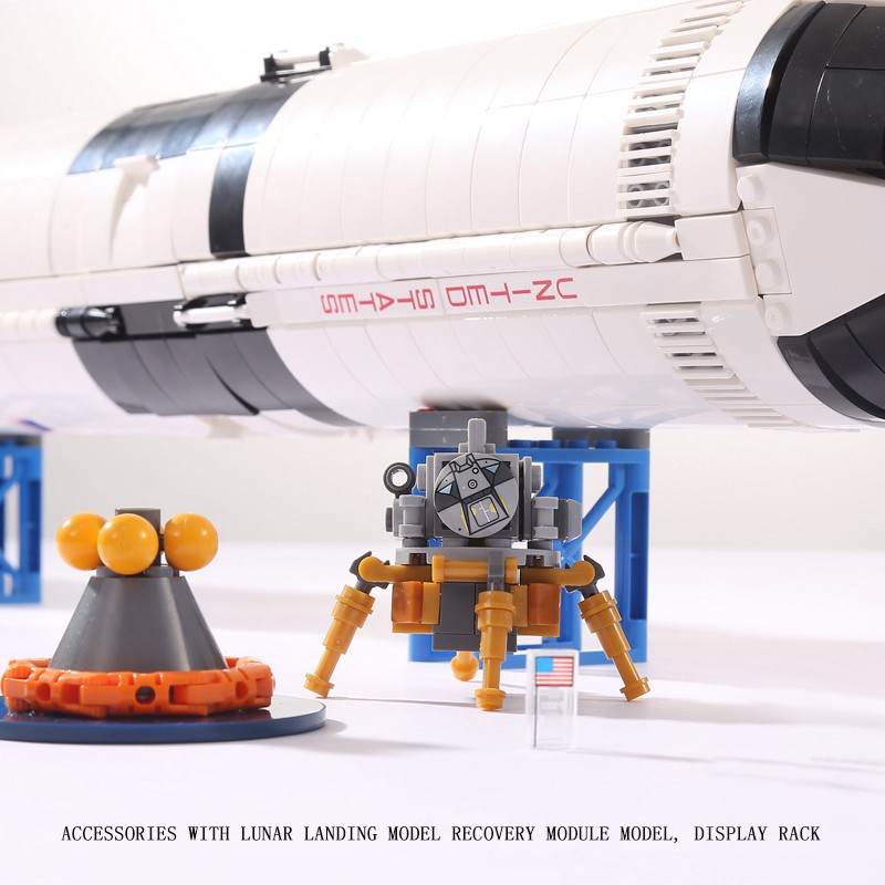 Lắp Ráp Mô Hình KING 80013 Nasa Apollo Saturn V Tàu Vũ Trụ Apollo Saturn V Hoa Kỳ 37003