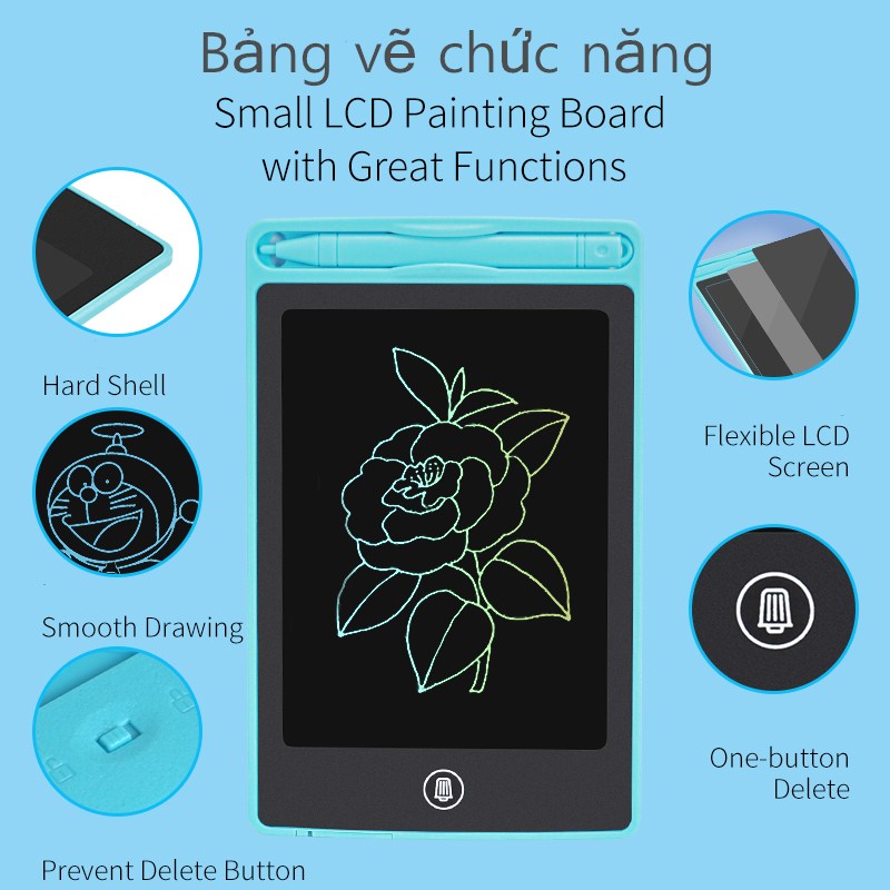 Bảng Vẽ HDY Màn Hình Lcd Có Thể Xóa Dành Cho Bé
