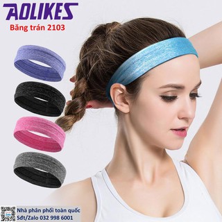 Băng trán thể thao chính hãng Aolikes 2103 Băng chặn hồ hôi trán tập gym capkhoasonam224