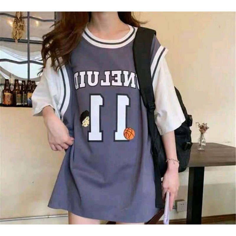 [Rẻ Vô Địch Áo cotton tay lỡ Unisex -- 11 Bóng Chày | BigBuy360 - bigbuy360.vn