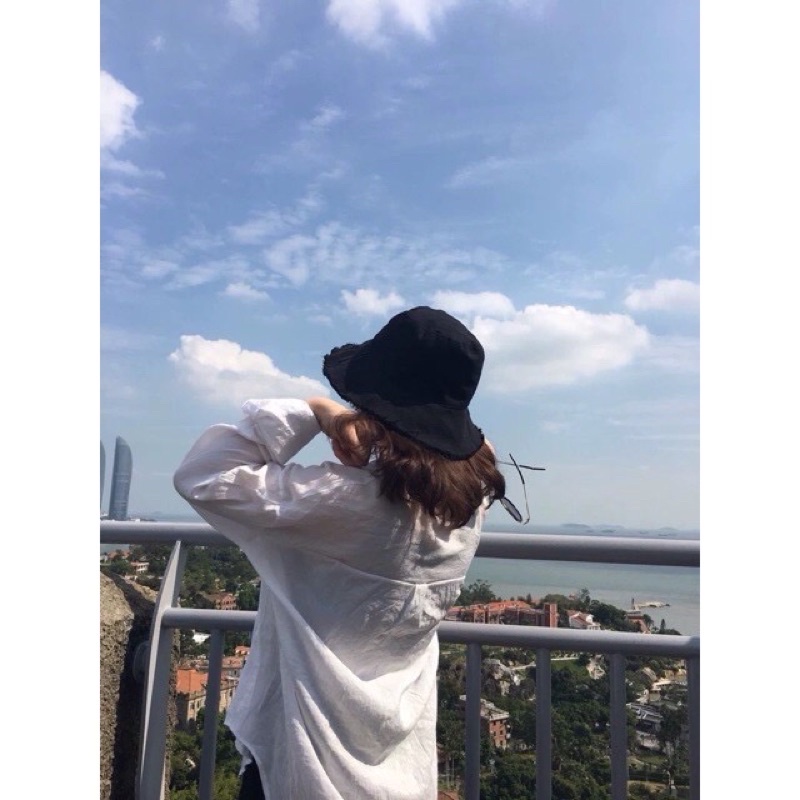 Mũ bucket tai bèo tua rua phong cách ulzzang