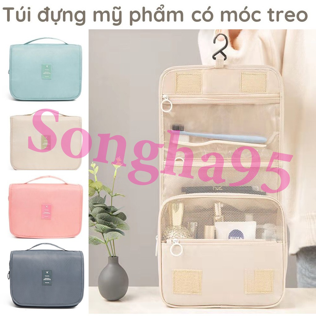 Túi Đựng Mỹ Phẩm Có Móc Treo Đựng Đồ Trang Điểm Chống Nước, Túi Đự