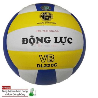 Qủa Bóng Chuyền Động Lực DL 220C tặng kèm lưới +kim bơm bóng