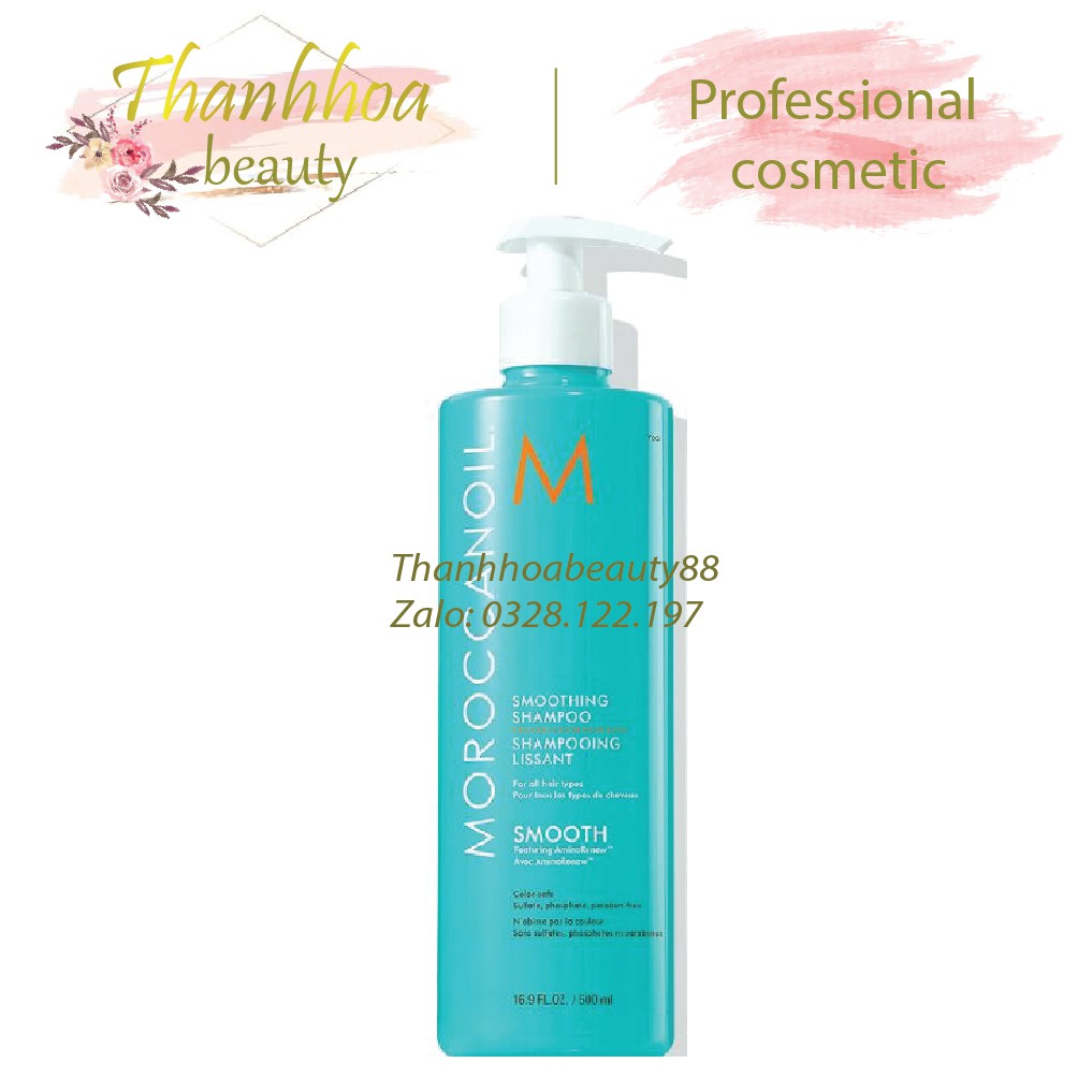 Dầu Gội Suôn Mượt Moroccanoil Smooth 500ml-Chính Hãng