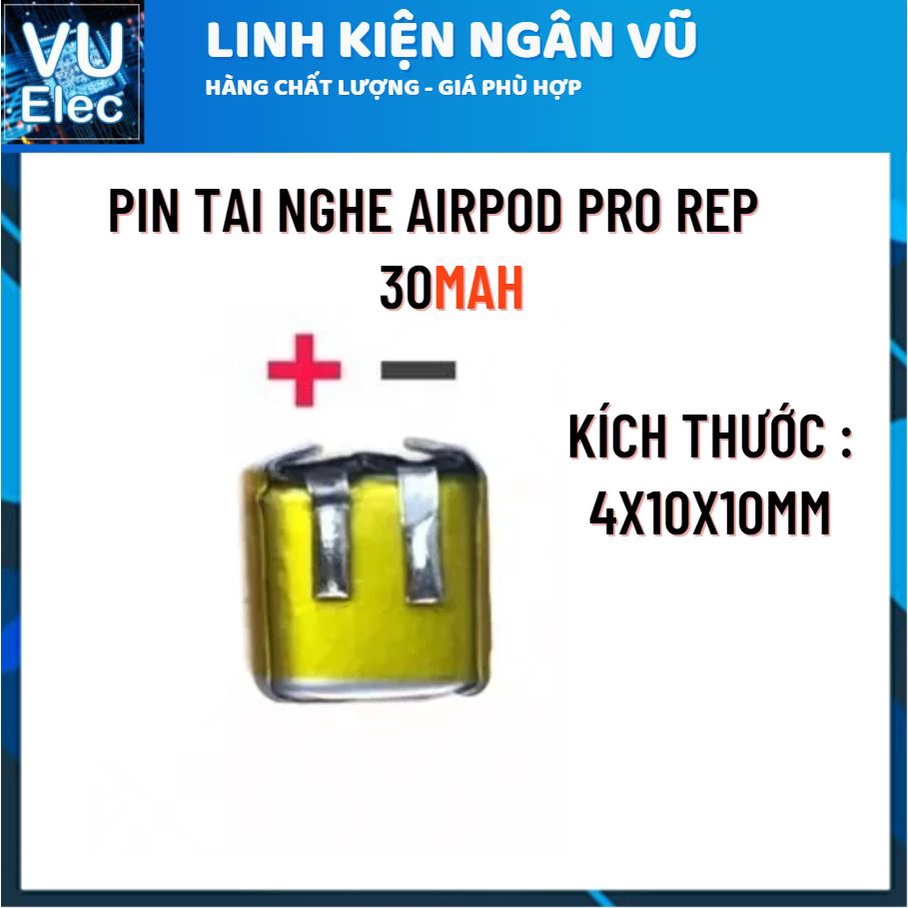 Pin Tai nghe dung lượng 30-40-50-53mAh  cho tai nghe không dây