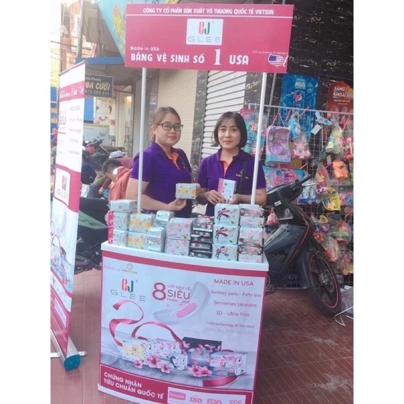 📌Đặc Biệt📌 Băng Vệ Sinh Tinh chất Trà Xanh,Hoa Bưởi NOTIME GLEE Singapore siêu thoáng, thấm hút, giảm đau bụng zeroshop