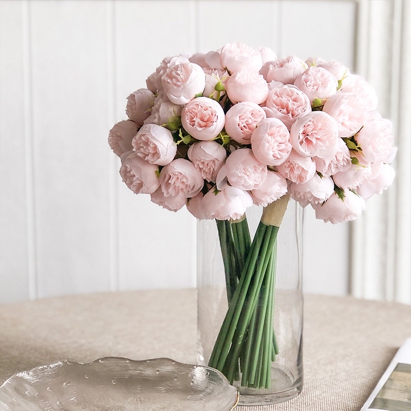 Bình hoa thủy tinh trụ tròn 25 cm cao cấp