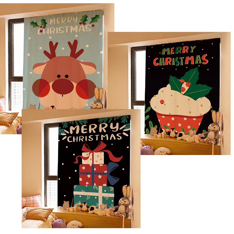 Rèm Cửa Sổ Tự Dính Trang Trí Giáng Sinh Mới